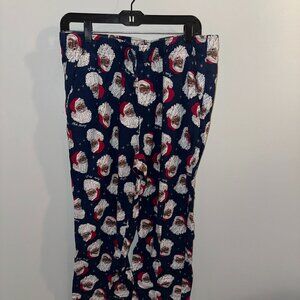 Blue Old Navy Holiday Santa Clause Flannel Pajama Pants - Men's Large